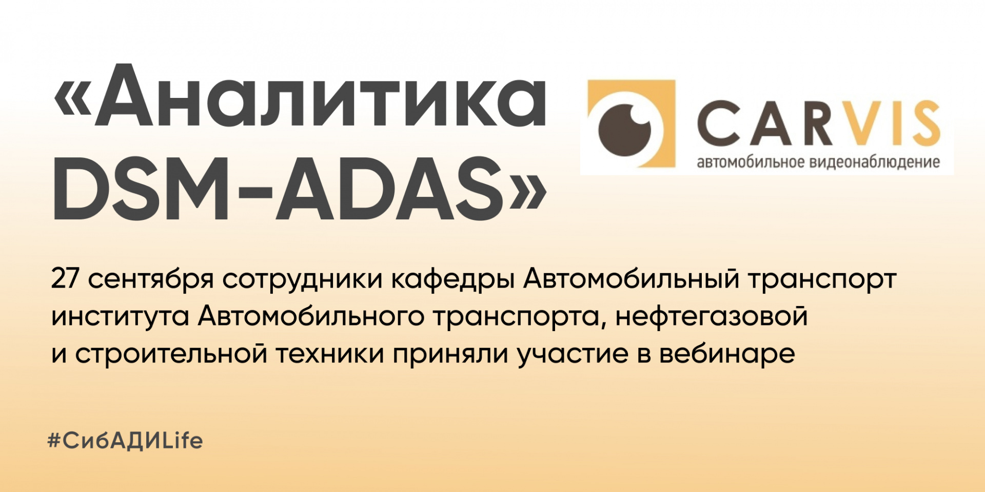  Вебинар «Аналитика DSM-ADAS»