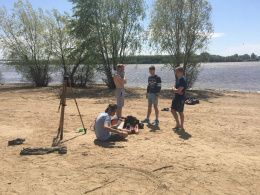 Студенты факультета АДМ проходят гидрологическую практику