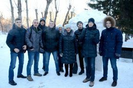 Первый конкурс снежных фигур прошел в СибАДИ