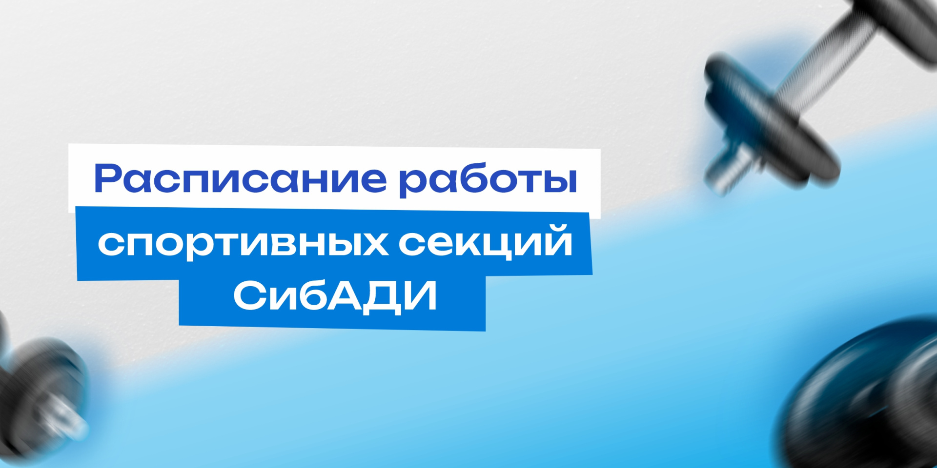Расписание спортивных секций СибАДИ на 2026/2027 учебный год