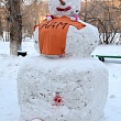 Первый конкурс снежных фигур прошел в СибАДИ