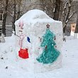 Первый конкурс снежных фигур прошел в СибАДИ