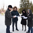 Первый конкурс снежных фигур прошел в СибАДИ