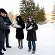 Первый конкурс снежных фигур прошел в СибАДИ