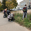 Студенты СибАДИ приняли участие в общегородском субботнике
