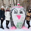 Первый конкурс снежных фигур прошел в СибАДИ